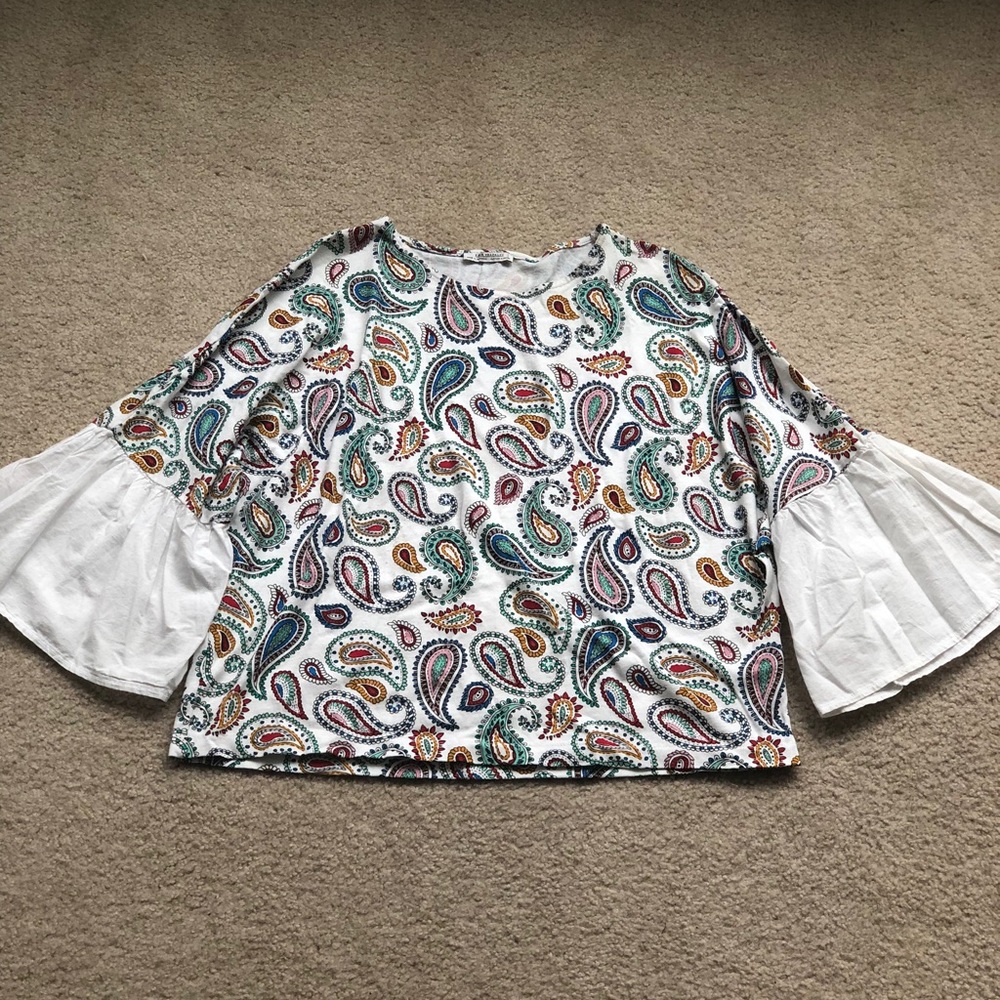 Zara paisley top